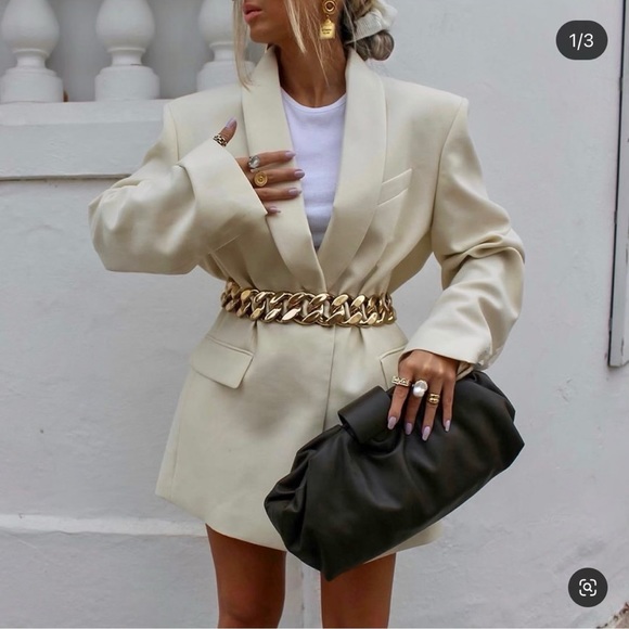 Zara Jackets & Blazers - Zara oversized blazer and pants  bloggers fav